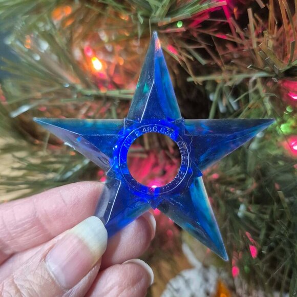 12 Vintage Christmas Plastic Star Light Reflectors - Picture 6 of 7